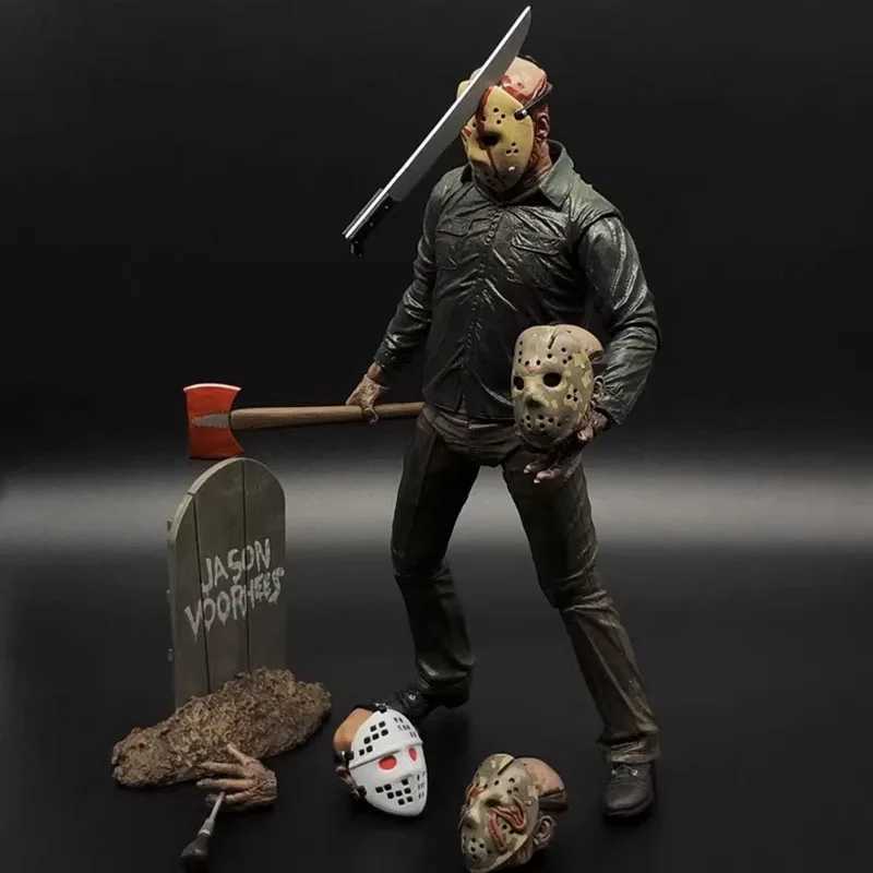 Designer Friday The 13th Jason Action Figure Jason Figurine Anime Peripheral Toys 7Inch Movie Model Ornament Halloween Gift for Kids G250826