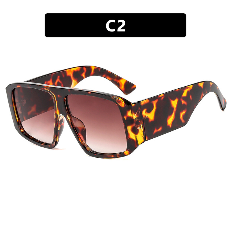 2025 Retro Square Sunglasses for Women Over sized Vintage Frame UV Protection Hip Hop Shades