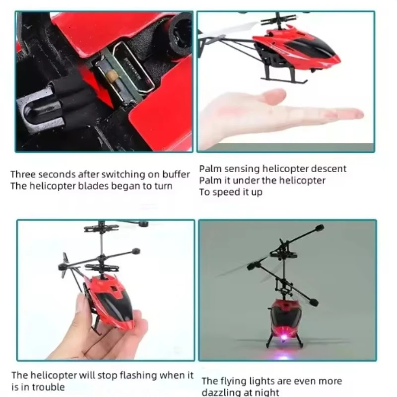 Mini Rechargeable RC Drone Safe FallResistant Helicopter | RemoteControlled Random Wing Colors Kids Toy Clearance Deal 250825