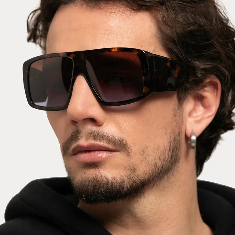 2025 Retro Square Sunglasses for Women Over sized Vintage Frame UV Protection Hip Hop Shades