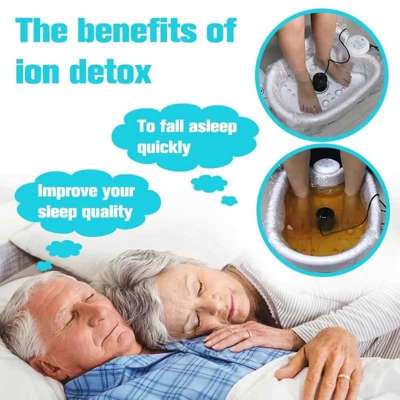 Detox Ion Electric Mini Foot Spa Bath Massager Machine FootBath Cleanse Footspa Vibrating Whirlpool Care Arrays Aqua Health Therapy W250826