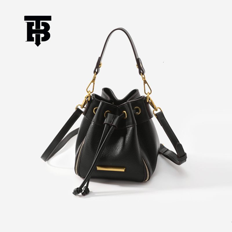 TB BHULAMTE Luxury New Women's Crossbody Color Blocked Fashion Bucket Large Capacity Side Zipper Handbag Versatile Trendy Shopping Shoulder Bag Z