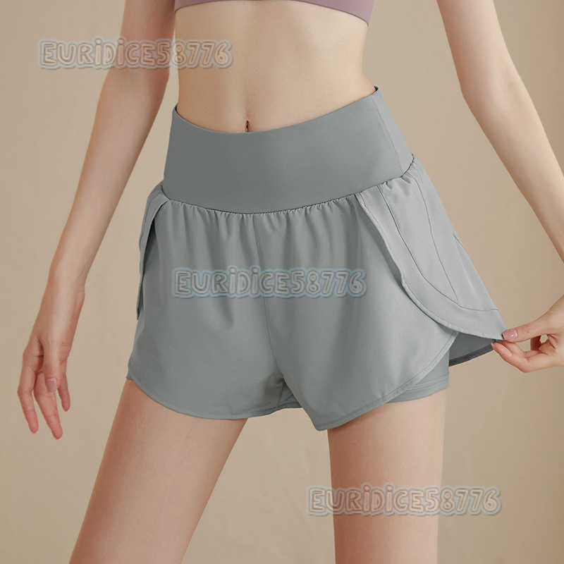 2025 New Antiexposure Sports Shorts for Women Quickdry Running Training Fitness Shorts Highwaist Yoga Shorts Hot Pants Summer H250825 L5DR