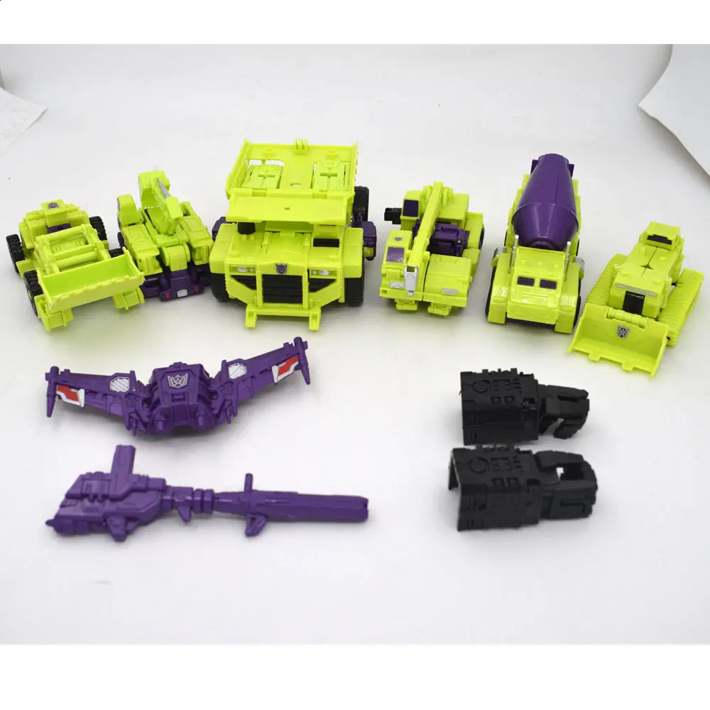 HZX 6In1 Devastator Haizhixing Transformation Toys Anime Action Figure KO G1 Robot Aircraft Engineering Vehicle Model NO Box 250826