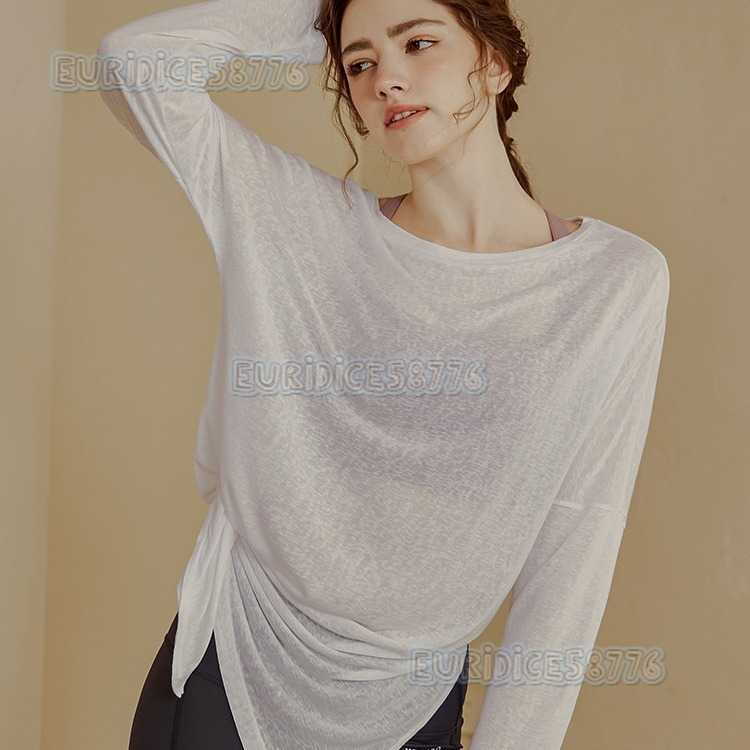 2025 New Loose Sports Coverup Womens Fitness Top Quickdry Long Sleeve Tshirt Breathable Slimming Running Yoga Wear H250825