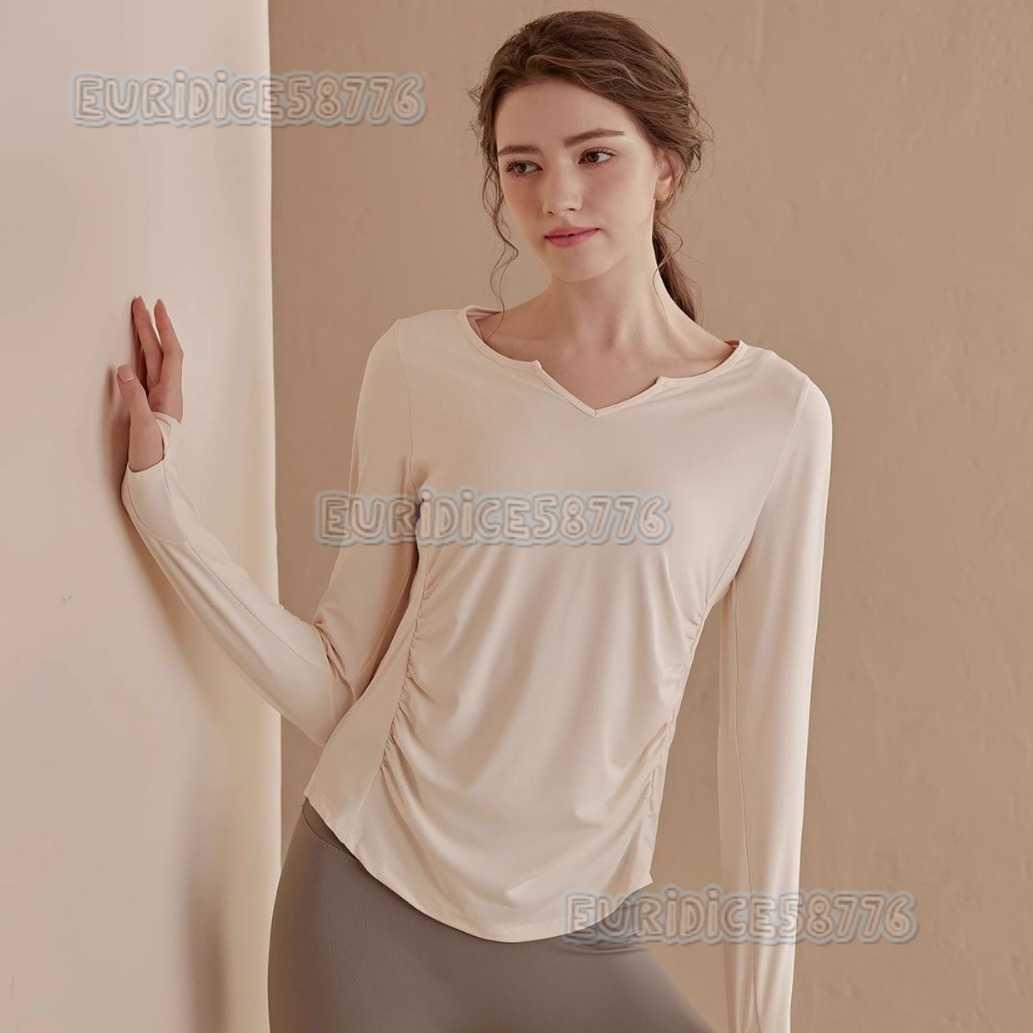 2025 New Quickdry Loose Sports Top Women Yoga Wear Long Sleeve Tshirt Breathable Slimming Running Fitness Wear H250825