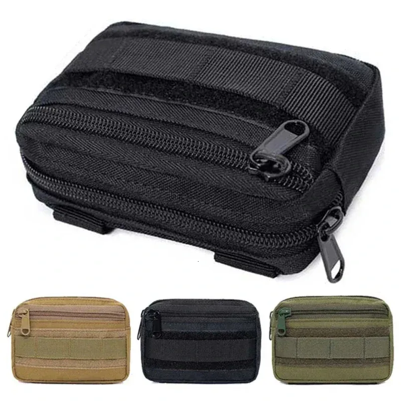 Mens Military Waist Pouch Fanny Pack Utility Bag for Camping Hunting Mobile Accessory
