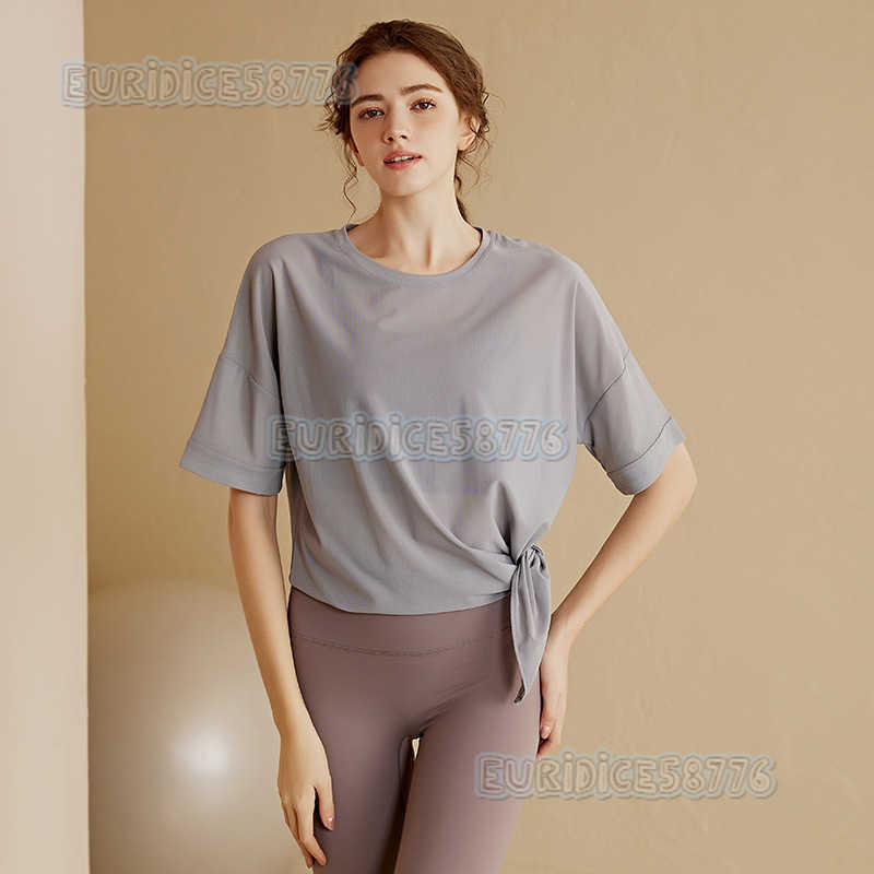 Hipcovering Sports Top for Women Summer Running Training Loose Slimming Trendy Yoga Shirt Breathable Fitness Short Sleeve H250825