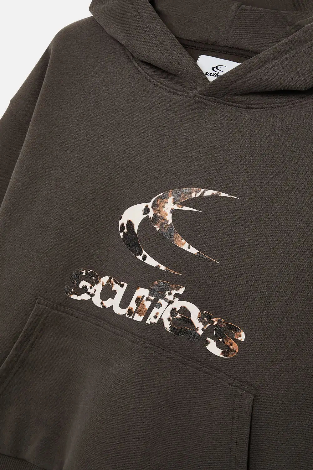 Oversized Safari Brown Hoodie print y2k tracksuit men streetwear tops grunge harajuku sweatshirt clothes clothing 250825