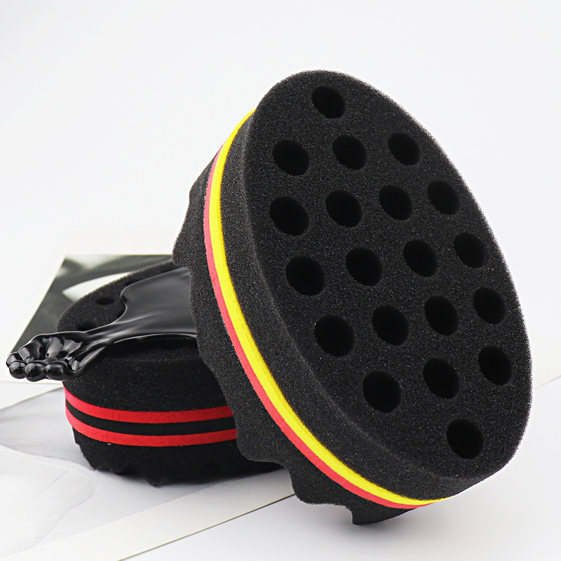 Hair Sponge Brush Magic Barber Twist Curl Sponge Dreads Locking Afro Coil Comb Tornado Care Tool4PCS 220718