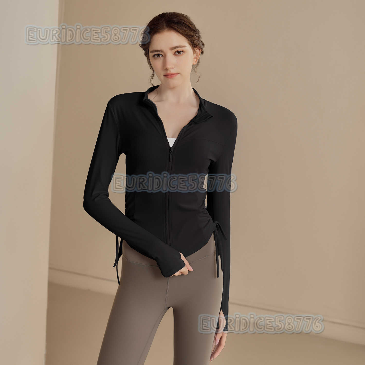 Womens Yoga Clothing Highend Street Style Jacket Fitness Running Professional Pilates Training Top Sports Coat H250825