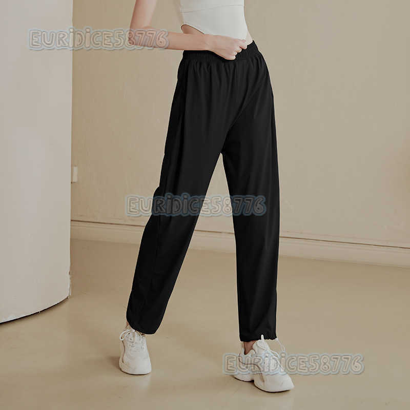 Loose Fit Draped Sports Pants for Women Slimming Joggers Quickdry Running Fitness Pants Thin Highwaist Yoga Pants Spring and Autumn Long Pants H250825