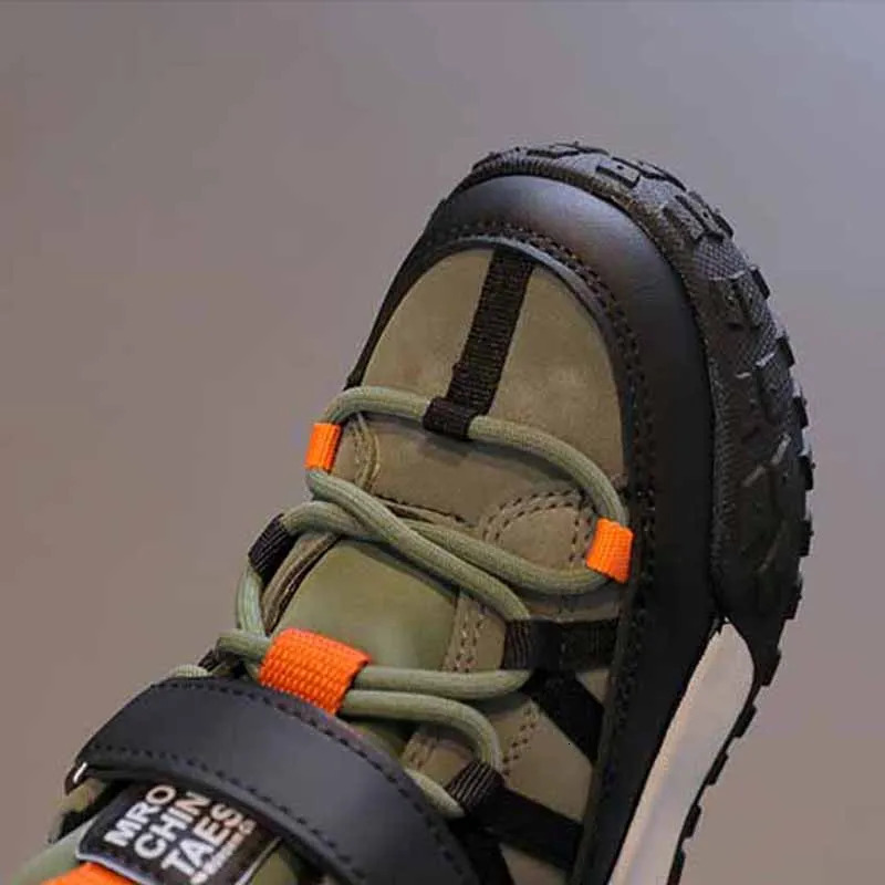 Childrens Sneakers Autumn Winter Boys Sport Girls Plush Cashmere Warm Lined Casual Studnet Shoes Teen Running Flats250825 XJ260303