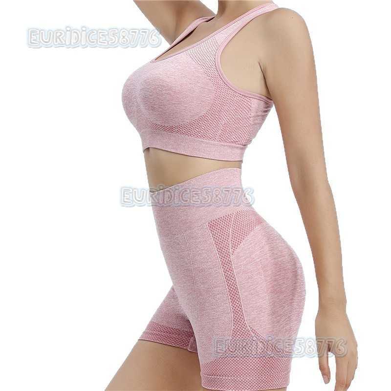 Yoga Vest Dot Sports Bra for Women Quickdry Shockproof with Chest Pads Gathered Fitness Clothing Set H250825