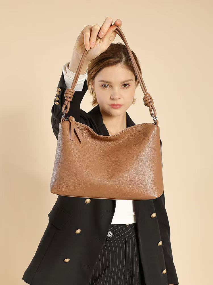 Fashion Drawstring Handbags Womens Crossbody Large Capacity Tote Bag Shopper Waterproof Solid Shoulder Bags for Women 240924