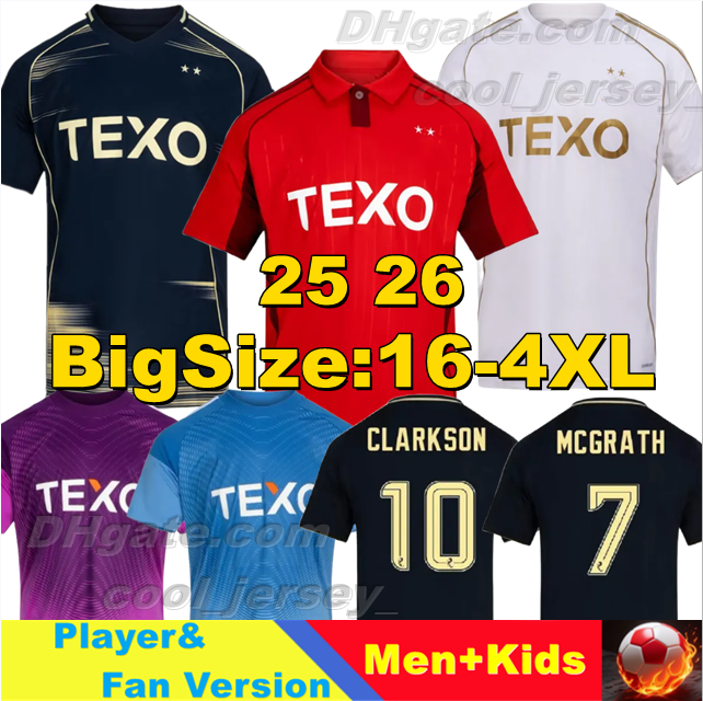 4XL 25 26 Aberdeen FC Soccer Jerseys 2025 2026 football shirt men Home Kit MIOVSKI BARRON SHINNIE CLARKSON SOKLER MORRIS MACDONALD DUK DOOHAN BESUIJEN POLVARA DUNCAN