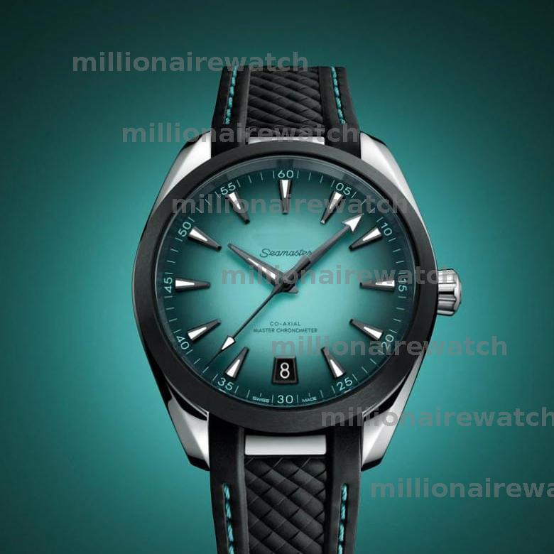 Hot High Quality Watches Men Designer Watch Sunburst Dial Classic 150M Earth Surface Mens Watches Ceramic Bezel Luxury Watch Automatic Mechanical Movement