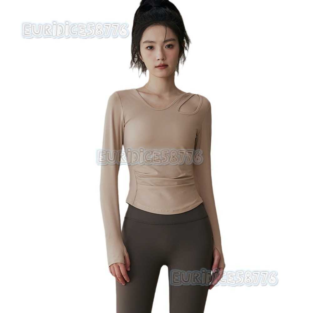 Yoga Clothes for Women Autumn and Winter Style with Chest Pads Slimming Long Sleeve Sports Top Set for Running Pilates Training and Fitness H250825