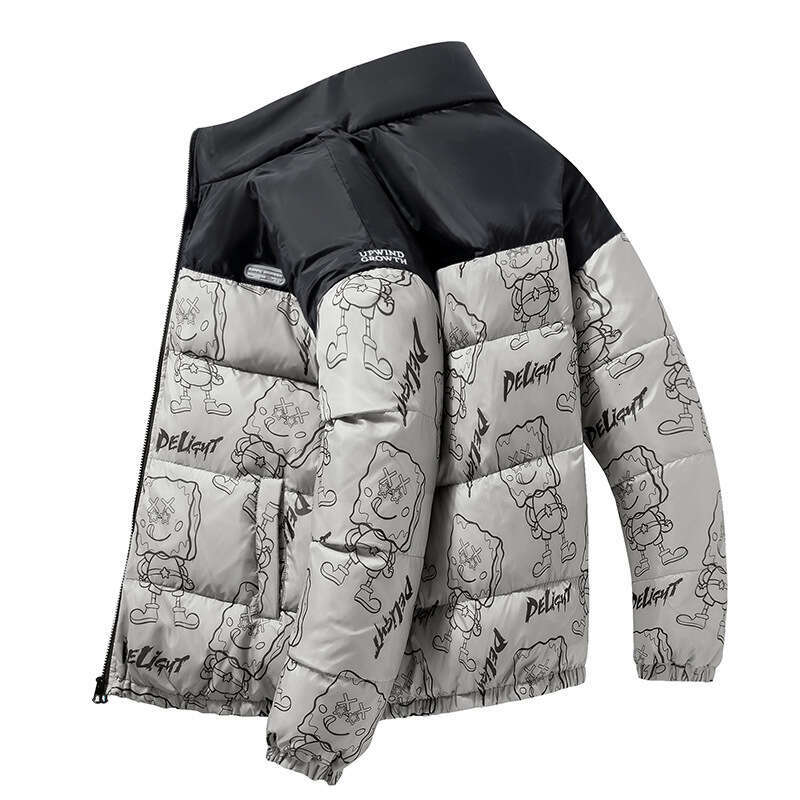 White Loose Plus Size For Men 2024 New Autumn Winter Warm Cold-Proof Duck Down Coat Unisex Puffer Jacket