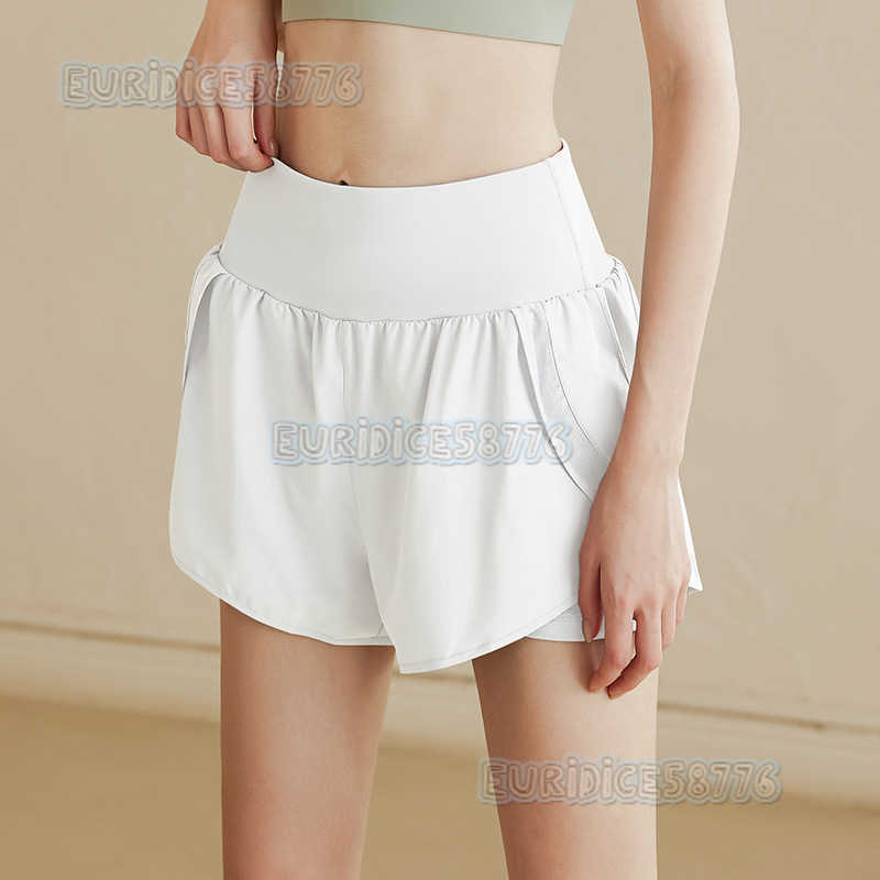 2025 New Antiexposure Sports Shorts for Women Quickdry Running Training Fitness Shorts Highwaist Yoga Shorts Hot Pants Summer H250825 L5DR