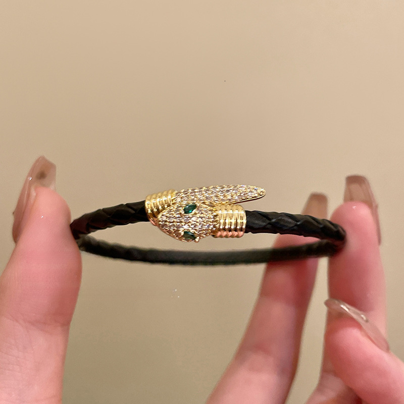 Real Gold Plated Snake Shape Adjustable Internet Celebrity Same Style Elegant Bracelet Light High-end Feel Jewelry - view 8