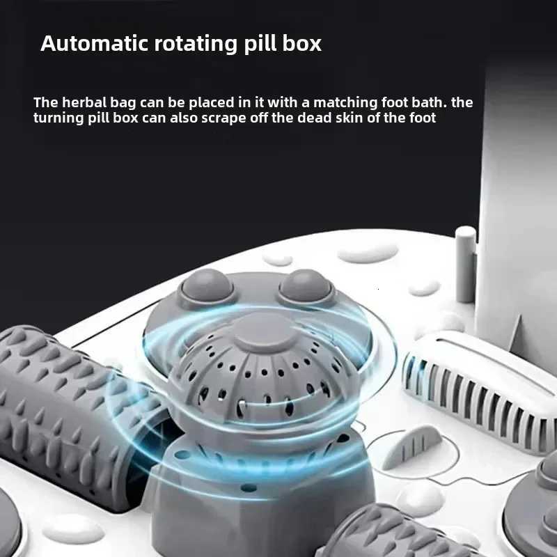 Foot Bath Automatic Massage Electric Foot Bath Bucket Heating Constant Temperature Household Foot Massage Massager W250826