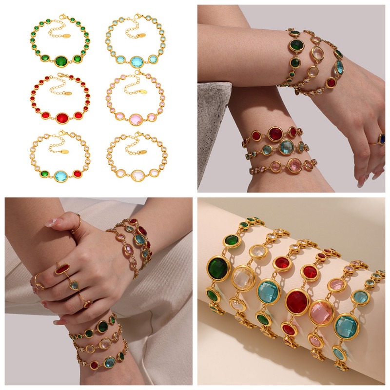 designer bracelet women luxury jewelry gold mens bracelet designer bracelet men love Stylish Stackable Bangle for Women Sparkling Clear Crystals Rustp