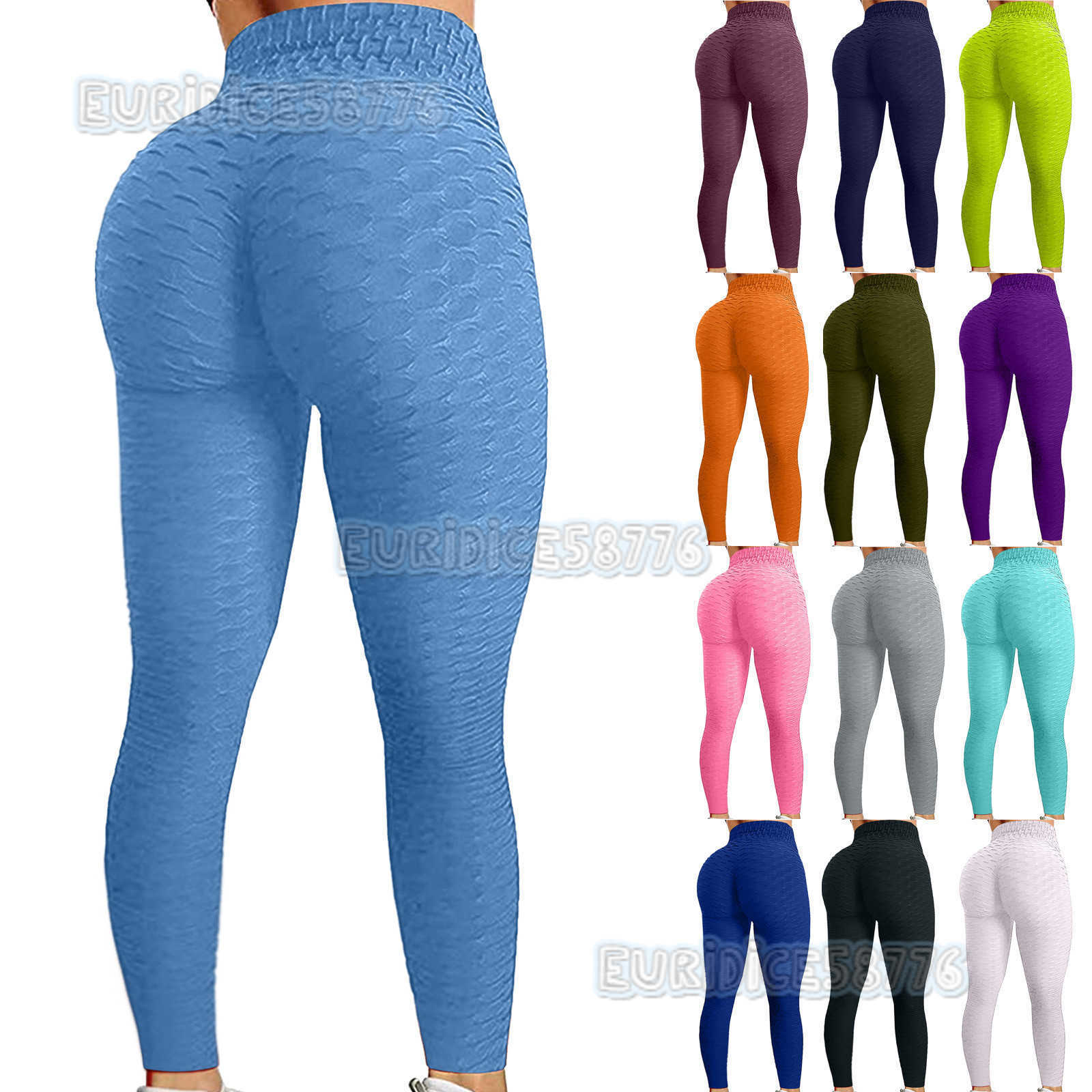 Size Sports Quickdry Fitness Casual Pineapple Pattern Yoga Pants Buttlifting Bubble Pants Womens Multicolor Long Pants H250825