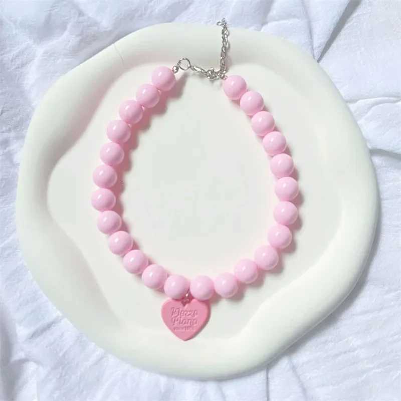 Heart Pendant Pet Pearl Collar Dog Princess Necklace Cat Jewelry Collar Puppy Accessories Dog Chain Chihuahua Wedding JewelryXJ250826