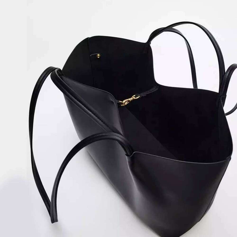 Large Capacity Tote For Women Handbags High Quality Shoulder Bag Designer Bags Black PU Leather Shopper Purses New