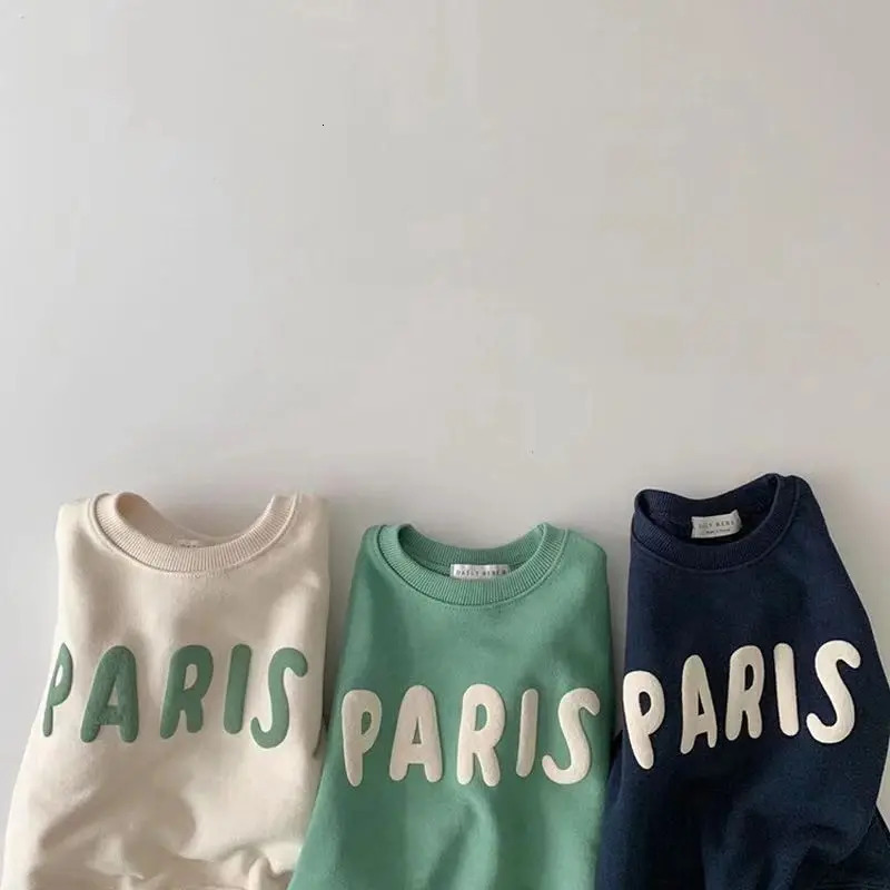 MILANCEL Autumn Baby Hoodie Infant Long Sleeve Loose Casual Letter Sweatshirt Girls Tops 250826