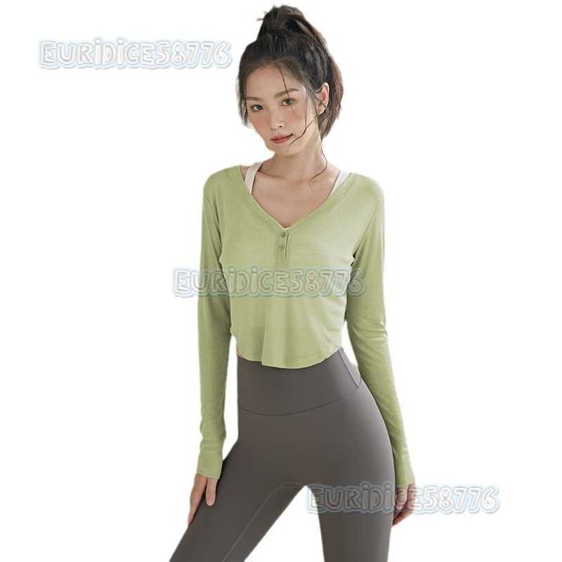 Loose Sports Coverup for Women Short Top Slimming Yoga Tshirt Running Training Mesh Breathable Fitness Long Sleeve H250825