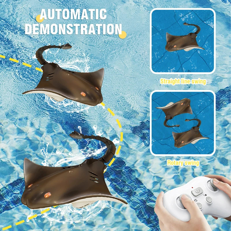 Remote Control Shark Toy Robots RC Animals Manta 2.4G Electric Sharks Children Kids Toys for Boys Swimming Pool Water Boat Ship 250825