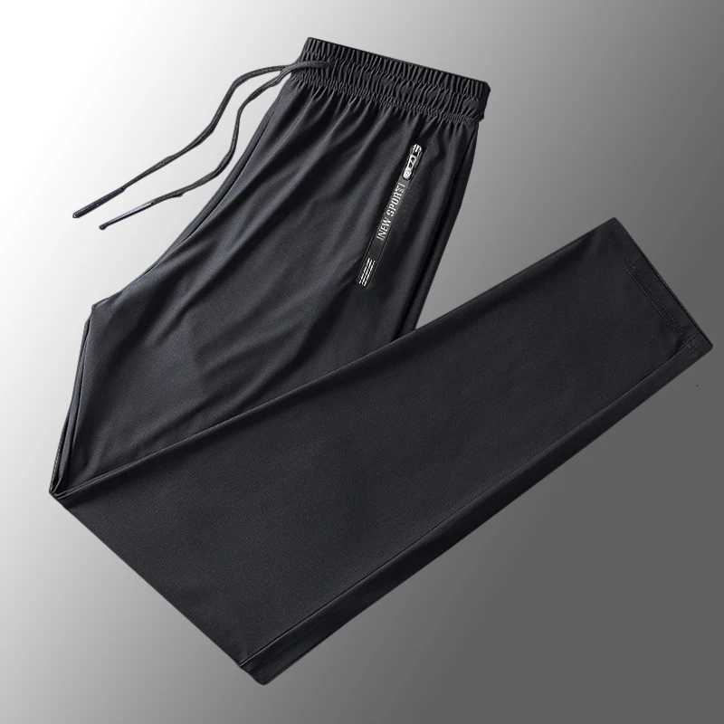 Summer Men Casual High End Ice Silk Pants Sports Pants QuickDrying Mens Trousers Sweatpants Male Elastic Plus Size 8xl 7xl 6xl W250826