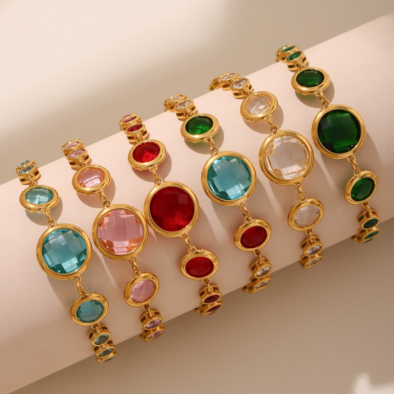 designer bracelet women luxury jewelry gold mens bracelet designer bracelet men love Stylish Stackable Bangle for Women Sparkling Clear Crystals Rustp - view 5