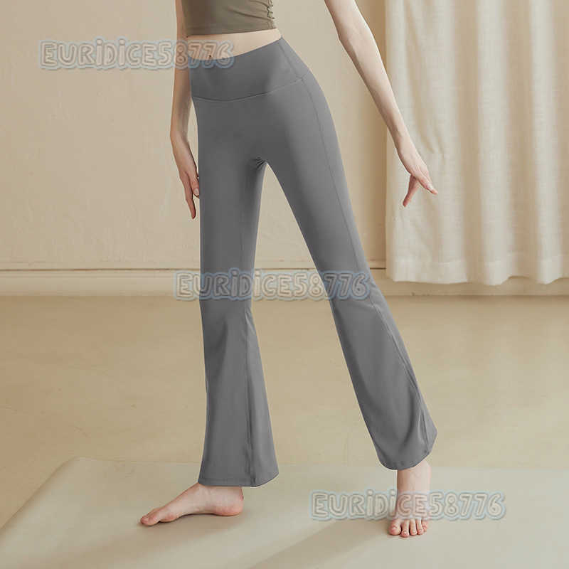 Flared Yoga Pants for Women High Waist Hip Lift Embarrassing Lines Tight Pants Slimming Dance Sports Wide Leg Fitness Pants H250825