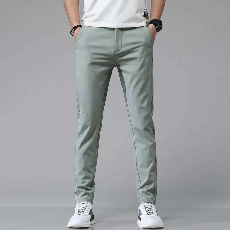 New Spring Summer Ultrathin Mens Stretch Slim Straight Casual Pants High Quality Fashion Breathable Golf Sports Trousers W250826