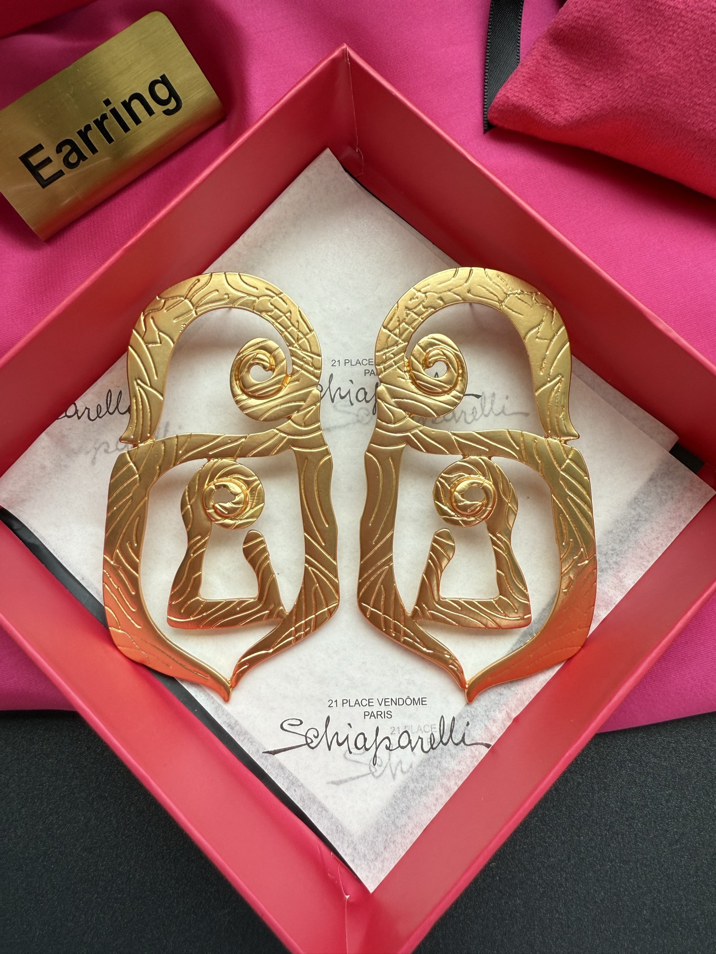 New Designed women EAR NECKLACE DIAMONDS EARRING Designer Jewelry Schiaparelli-N171188