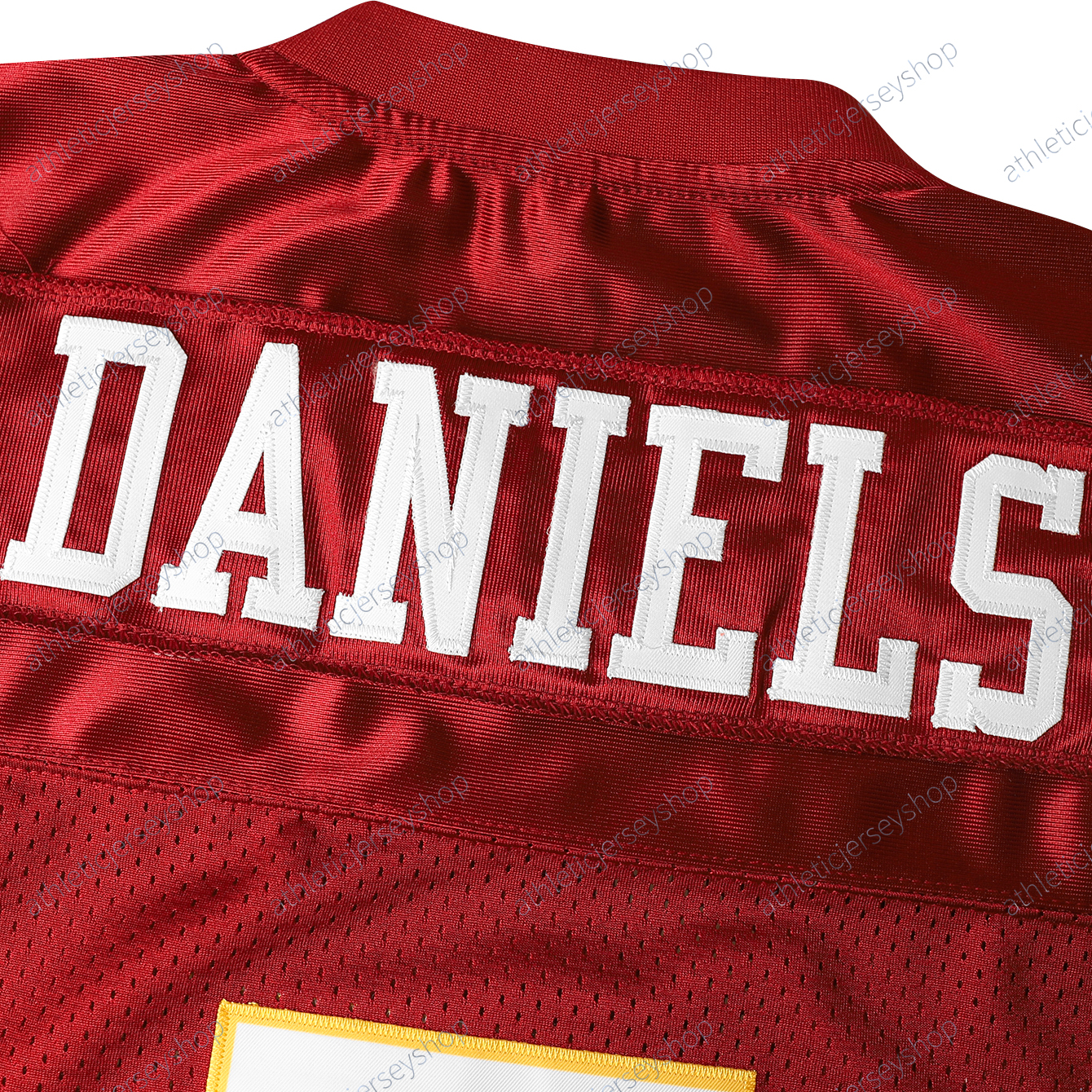 Daniels Football Jerseys McLaurin Embroidery Custom Taylor Sainristil Samuel Sr Luvu Young Green Allen Brown Crowder Armah Gibson