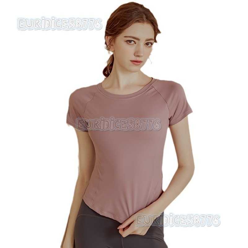 Highend Fitness Clothing for Women Quickdry Running Shirt Sports Short Sleeve Tshirt Slim Fit Yoga Wear Pilates Top H250825