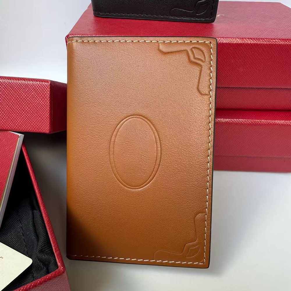 Luxury Designer Wallet Genuine Leather Fold Credit Card Wallet Cardholder Top Quality Men's Wallet Business ID Case Passport Women's Wallet Gift Box