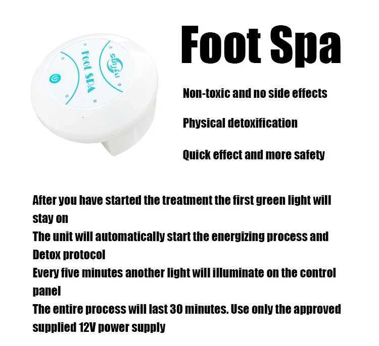 Detox Ion Electric Mini Foot Spa Bath Massager Machine FootBath Cleanse Footspa Vibrating Whirlpool Care Arrays Aqua Health Therapy W250826