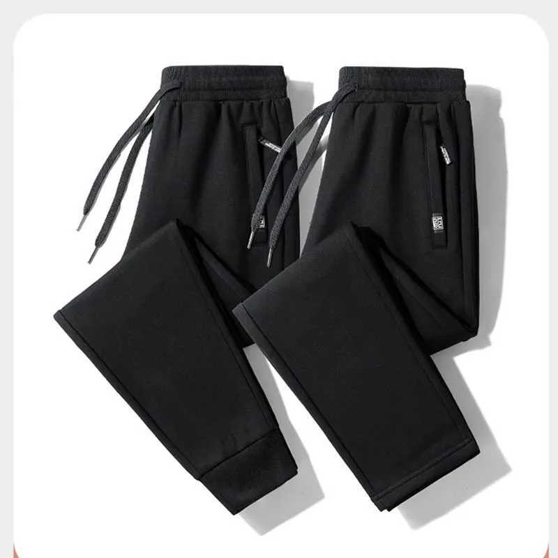 Spring and Autumn Solid Color New Sports Pants Men Loose Bunched Feet Leisure Pants Plus Size Pants W250826