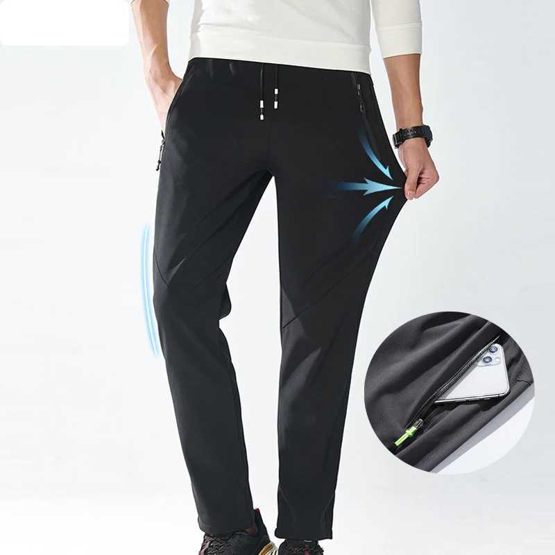 Chuc Dri Pants Men Summer Autumn Breathable Sweatpants Men Gym Fitness Jogging Running Hiking Camping Sports Trousers Men Black W250826