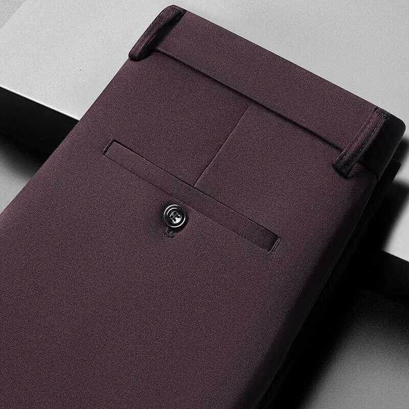 New Casual Suit Pants Pants Mens Business Casual Suit Pants Loose Straight Summer Thin Section Elastic Suit Pants W250826