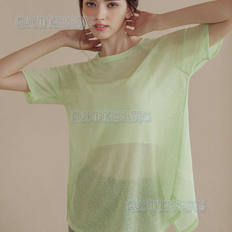 Loose Yoga Shirt for Women Lightweight Sports Top Slimming Quickdry Short Sleeve Tshirt New Summer Fitness Wear H250825