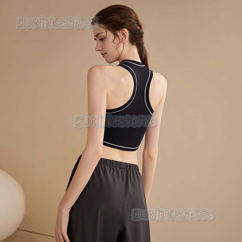 Yoga Vest with Chest Pads for Women Shockproof Running Summer Autumn Professional Pilates Training Fitness Sports Bra for Outerwear H250825