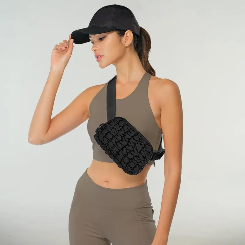 Designer-style fashion mini fanny packs, women's high-end high-waist fanny pack-style clutches/shoulder bags, men's leather crossbody pochet