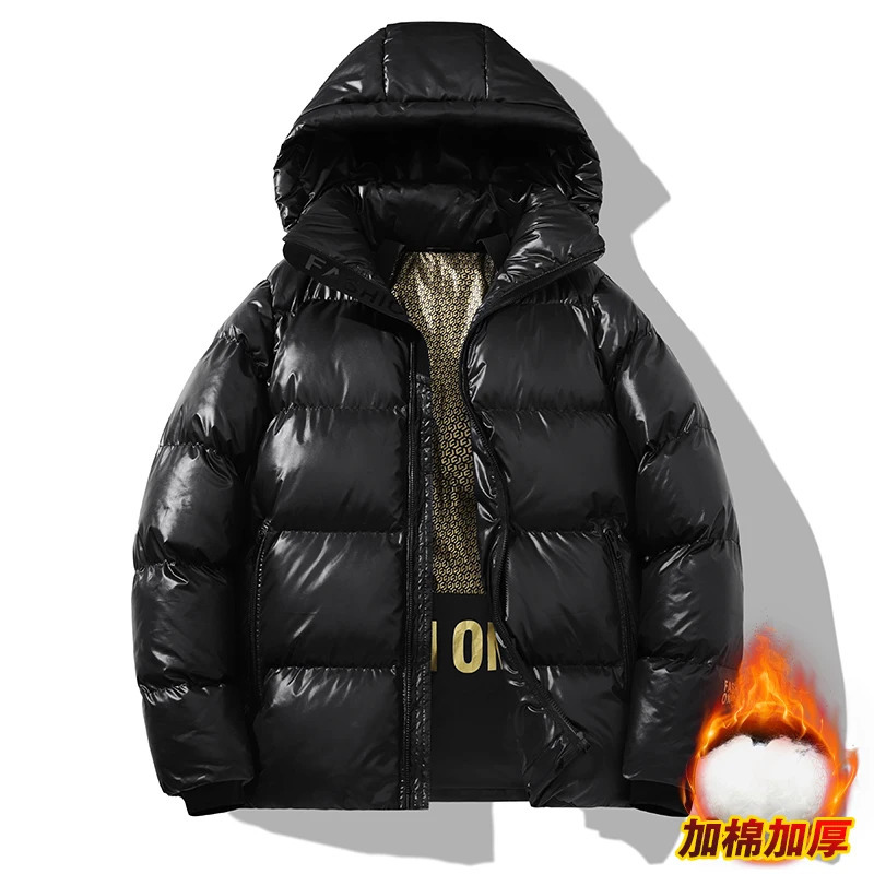 Thick Winter Jacket Warm Wool Windproof Hooded jacket Male Parkas Plus Size Fashion Man Jacket and Coat Men250825ww