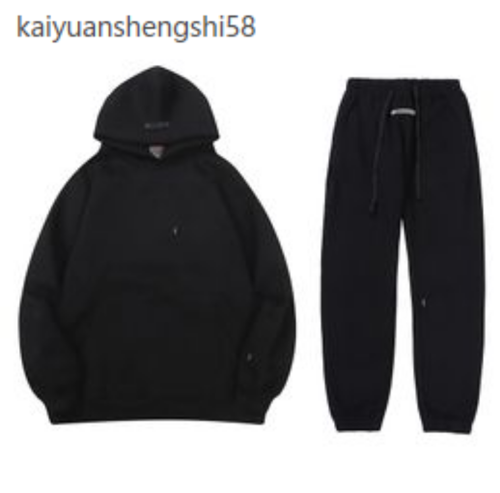 essential Hoodie Mens Designer essentials Tracksuit Baggy Hoody Pants Set Hip Hop essencially Pullover Sports Joggers Skateboard Sweat Oversize Sweatshirt